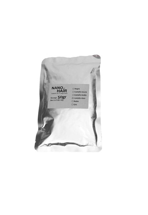 Nano Hair 50 grs Recarga Negro.-0