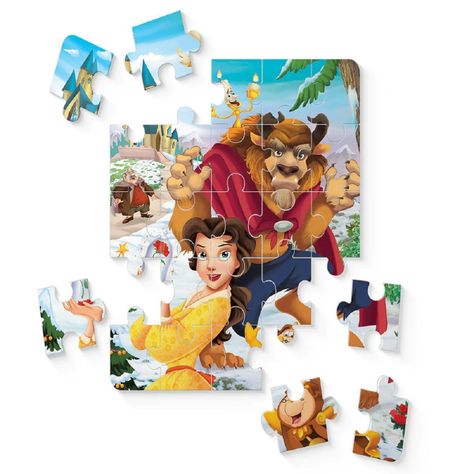 La Bella Y La Bestia, Cuento + Puzzle 30 Piezas Mundicrom-2