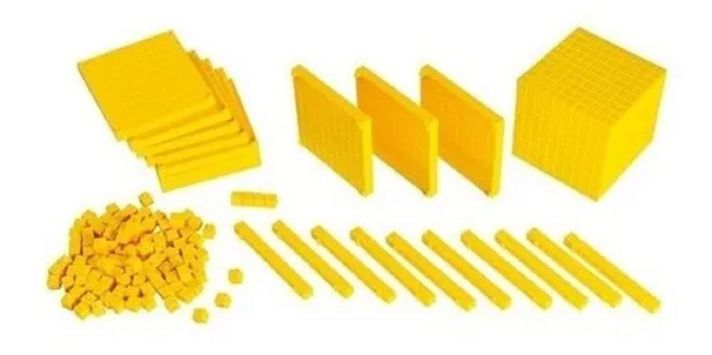 Bloque Multibase Base 10 Conectable Amarillo-0