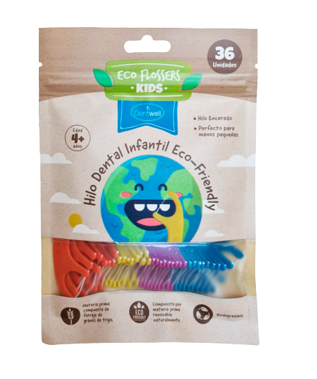 Hilo Dental Infantil Ecológico Dentwell 36 Unidades.-0