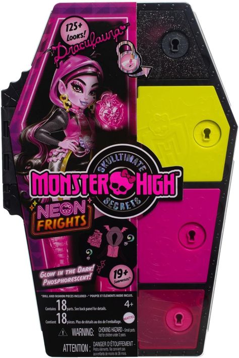 Muñeca Monster High Draculaura Skulltimate Secrets Neon -5