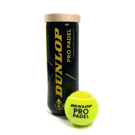 Tarro Plástico Pelota Dunlop Padel Pro X3-0