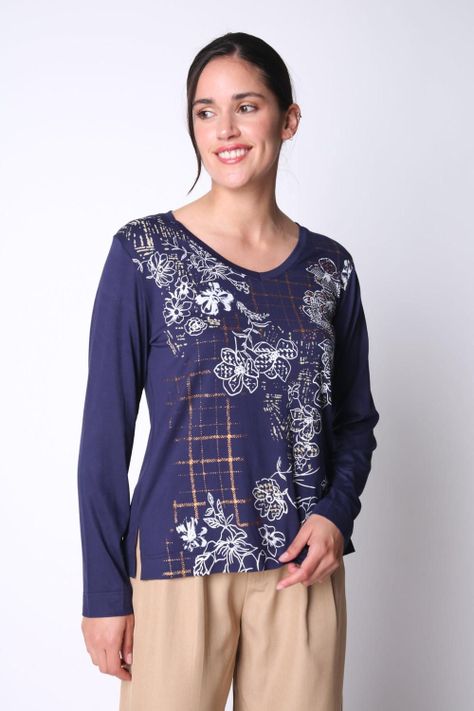 Polera Luz Azul Marino Woman by Eclipse-0