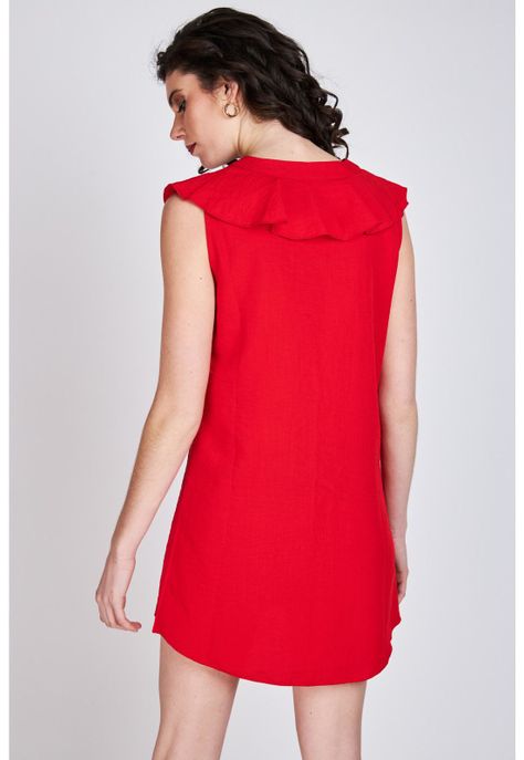 Vestido Vuelos Sofía Rojo Eclipse-1