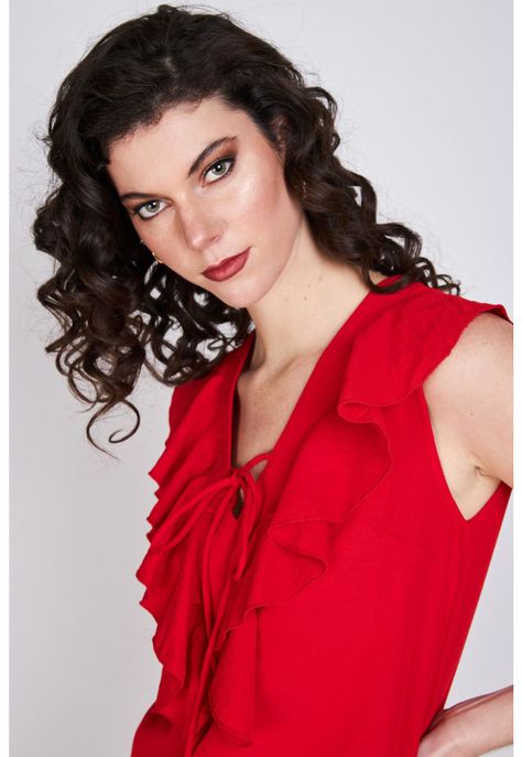 Vestido Vuelos Sofía Rojo Eclipse-2