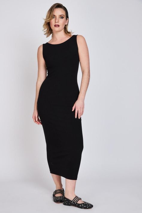 Vestido Escote Bote Liz Negro ATR by Eclipse-0