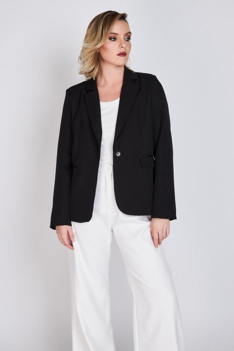 Blazer Clásico Leticia Negro Woman by Eclipse-0