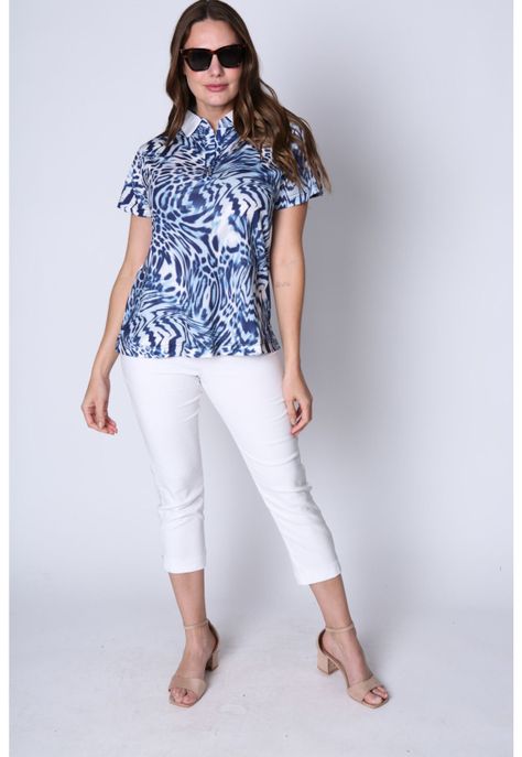 Polera Sandra Azul Woman-3