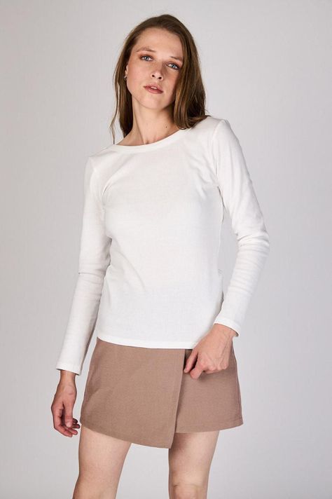 Polera Acanalada Amanda Crudo ATR by Eclipse-0