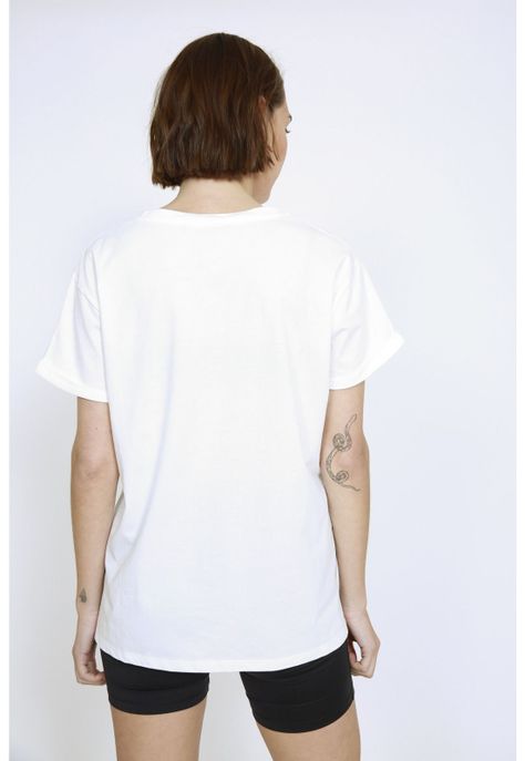 Polera Amanda Hojas EclipsexDafandcraft Blanco Eclipse-1