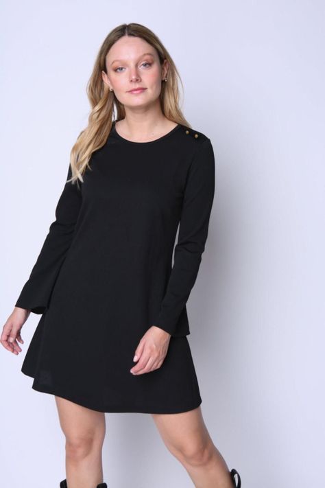 Vestido Isidora Negro Woman by Eclipse-0