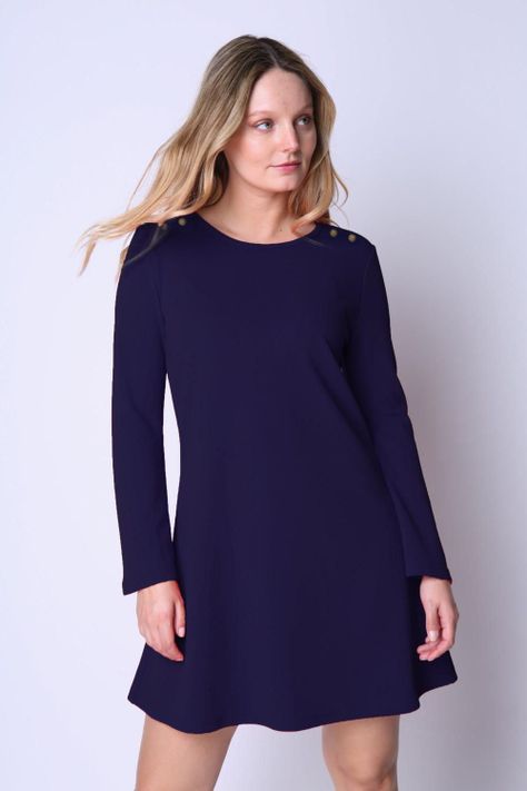 Vestido Isidora Azul Marino Woman by Eclipse-0