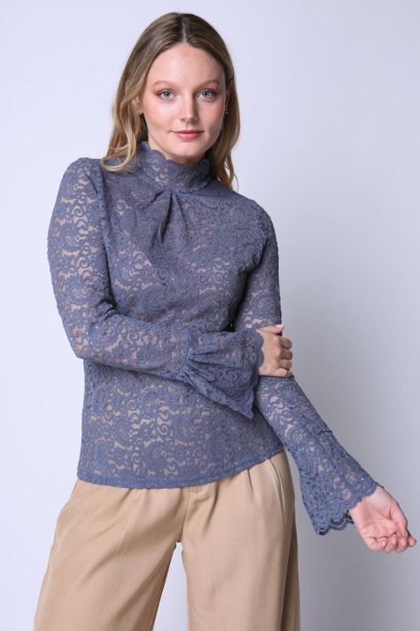 Polera Encaje Indigo Indigo Eclipse-0