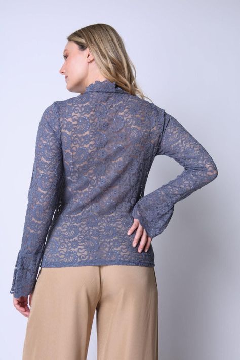 Polera Encaje Indigo Indigo Eclipse-1