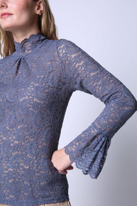 Polera Encaje Indigo Indigo Eclipse-2