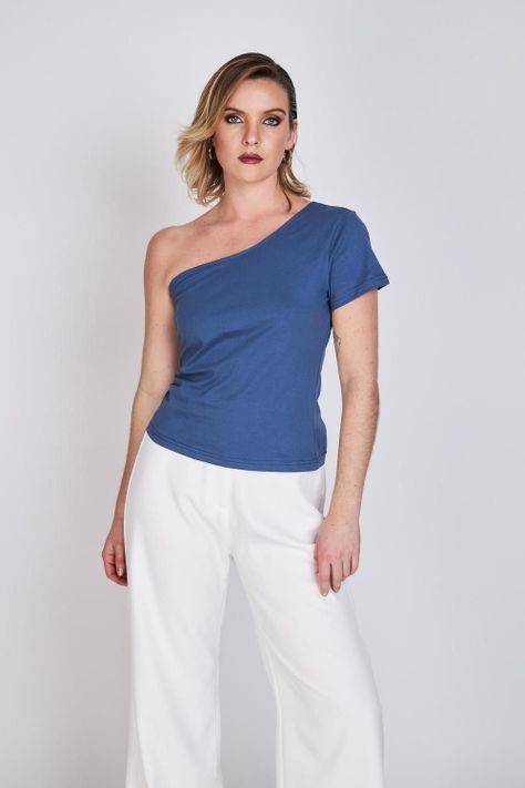 Polera Asimétrica Sofía Azul ATR by Eclipse-0