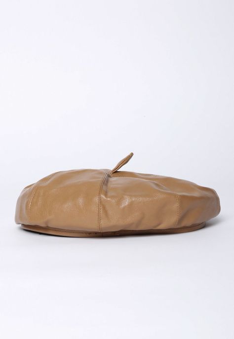 Gorro Beret Magda Brown Pu Accesorios Eclipse-0