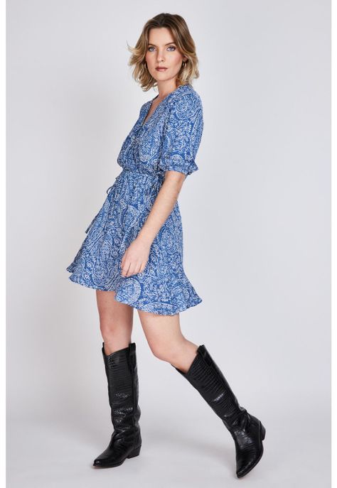 Vestido Estampado Vale Azul Eclipse-3
