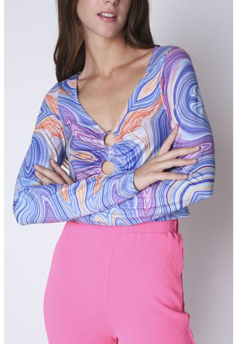 Polera Caro Azul Atrevida-2