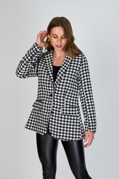 Blazer Pied de Poule Trini Negro Eclipse-0