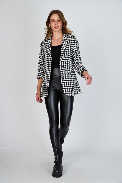 Blazer Pied de Poule Trini Negro Eclipse-2