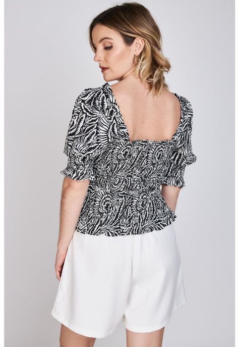 Blusa Fruncida Magnolia Blanco Eclipse-1