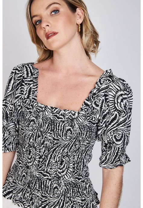 Blusa Fruncida Magnolia Blanco Eclipse-2