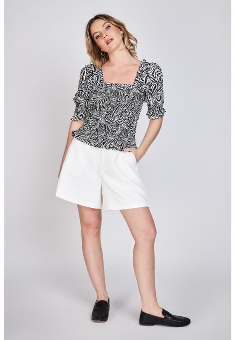 Blusa Fruncida Magnolia Blanco Eclipse-3