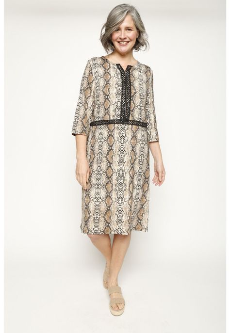 Vestido Fernanda Beige Woman by Eclipse-0