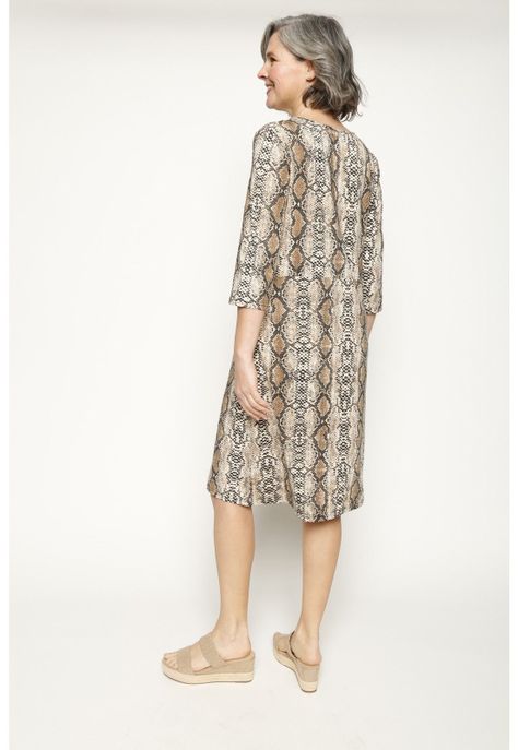 Vestido Fernanda Beige Woman by Eclipse-1