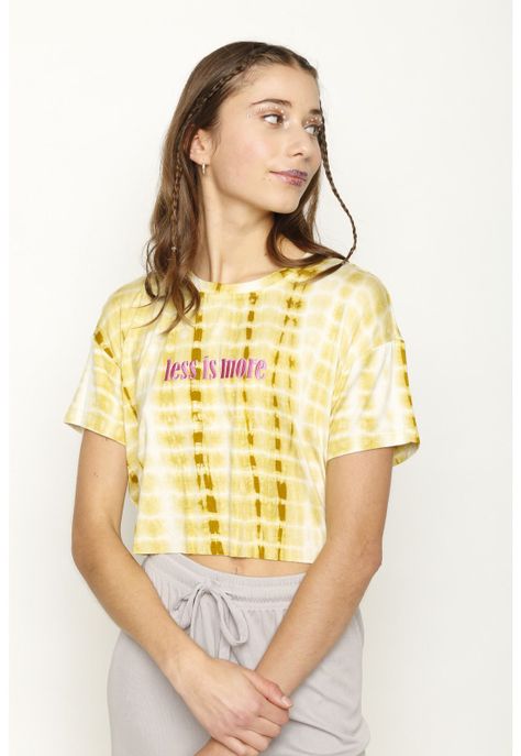 Polera Ying Amarillo Atrevida-0