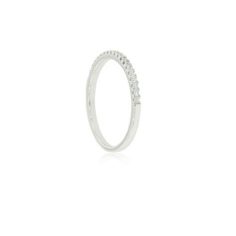 Anillo Plata Esterlina 925 Medio Cintillo con Circonita-1