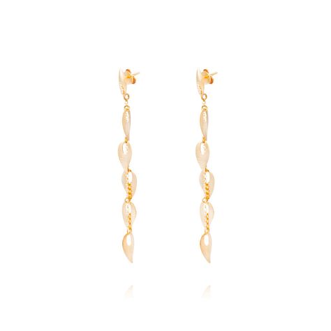 Aros Oro Amarillo 18kt Lágrimas Colgantes Diamantes 12x0,5 Pts-0