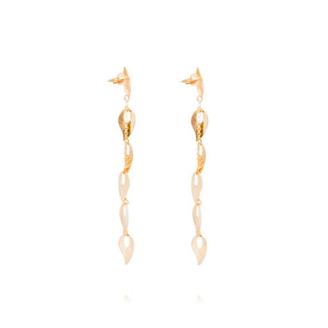 Aros Oro Amarillo 18kt Lágrimas Colgantes Diamantes 12x0,5 Pts-2