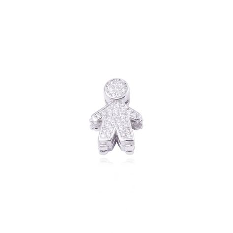 Dije de Plata broche Niño con Circonita-0