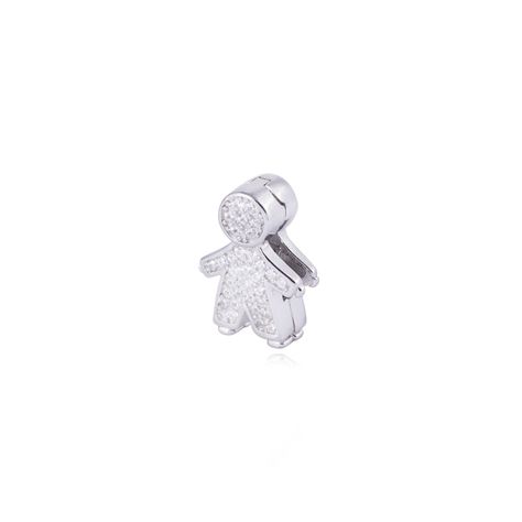 Dije de Plata broche Niño con Circonita-1