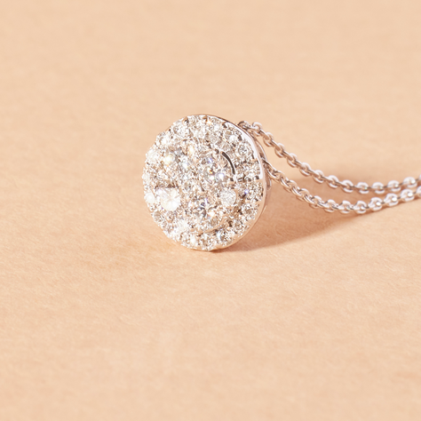Collar de Oro Blanco 18kt Diamantes 23 Pts  - By Danielle Costantini-2