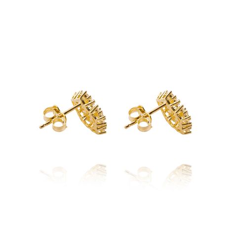 Aros de Oro 18kt Modelo Estrella de Circones-1
