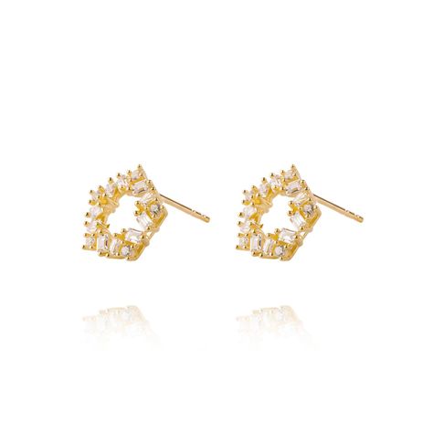 Aros de Oro 18kt Modelo Estrella de Circones-2