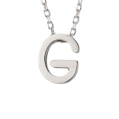 Collar de Plata Esterlina 925 Letra G-2