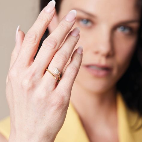 Anillo Oro Amarillo 18kt Diamantes Corazón 1Qts | Danielle Costantini-3