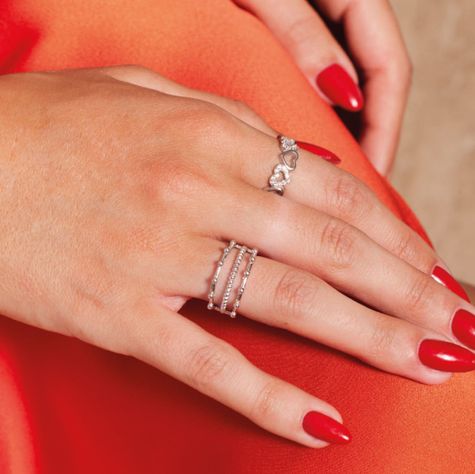 Anillo de Plata Esterlina 925 Bolitas-5