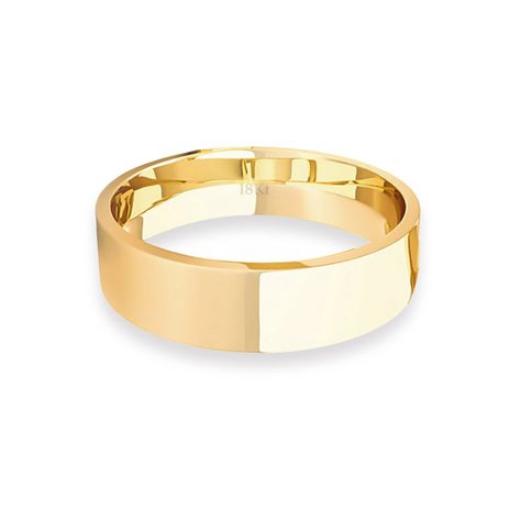 Argolla Matrimonio de Oro Amarillo 18kt Tubo ErgoFit Sagres de 5,0mm-1
