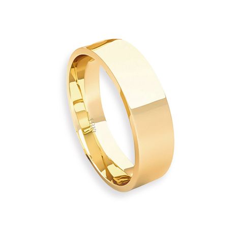 Argolla Matrimonio de Oro Amarillo 18kt Tubo ErgoFit Sagres de 5,0mm-2