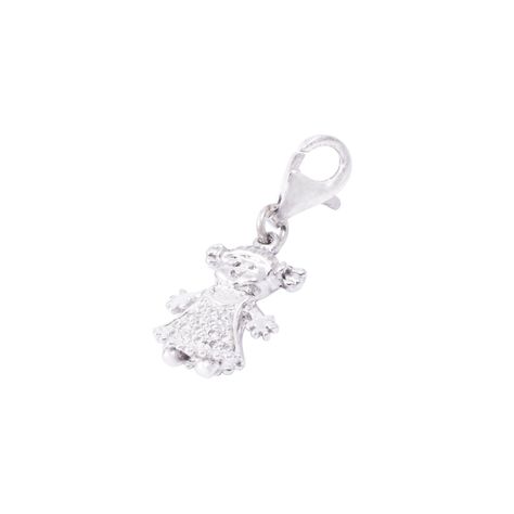 Colgante de Plata Esterlina 925 Niña Circonita-0