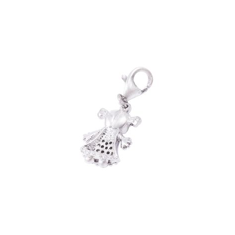 Colgante de Plata Esterlina 925 Niña Circonita-1