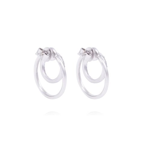 Aros Oro Blanco 18kt 56 Diamantes de 0,3 Pts-2