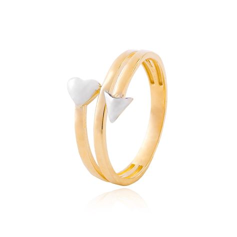 Anillos de Oro 18kt Modelo Corazón y flecha-0
