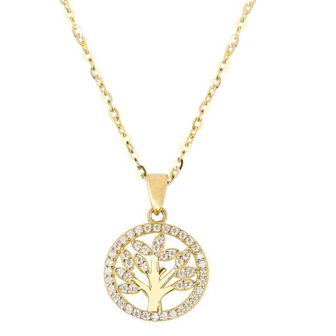 Colgante de Oro 18kt Arbol de la Vida en Circones-2