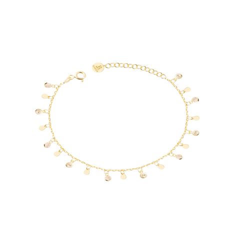 Pulsera Plata Esterlina 925 Gotas Circonita Revestido-0